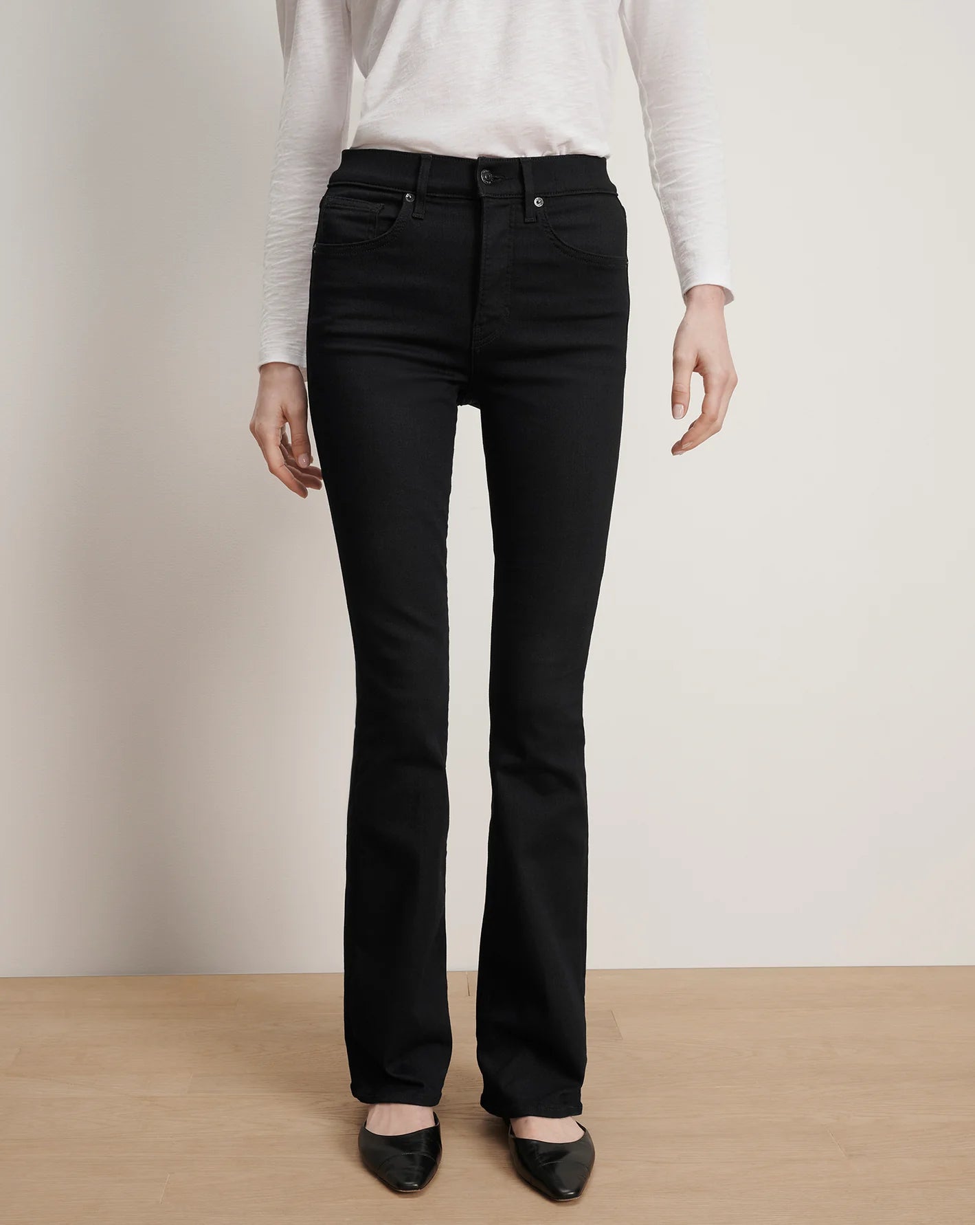Beverly High Rise Skinny Flare Onyx