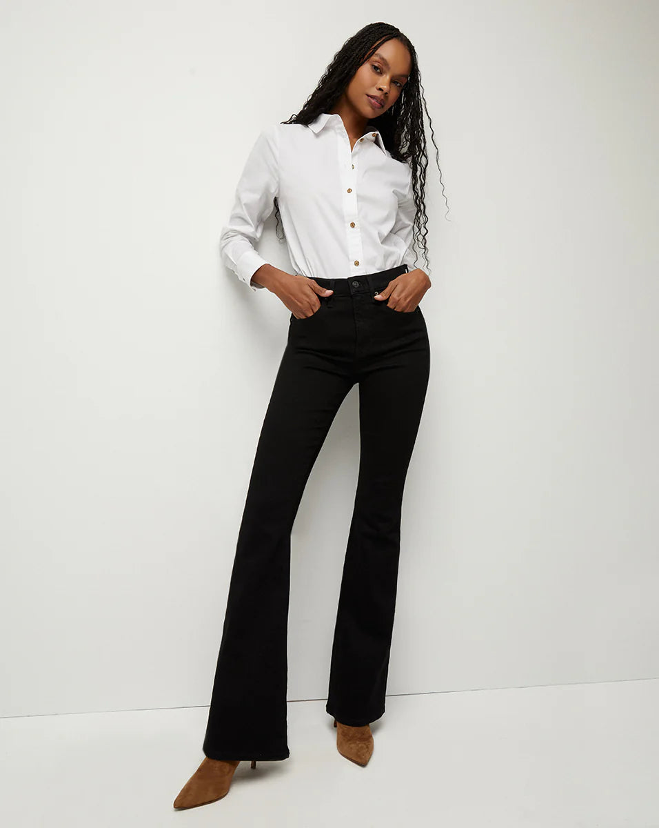 Beverly High Rise Skinny Flare Onyx