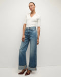 Taylor High Rise Wide Leg Rebel Stone