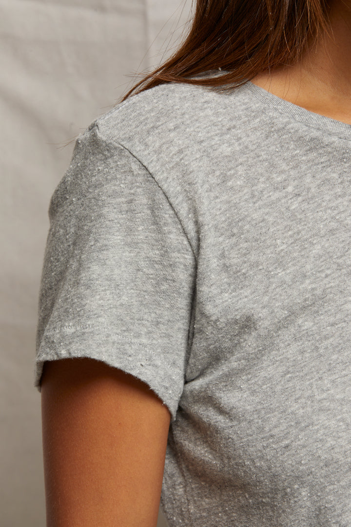 Lisa Crew Tee Heather Grey