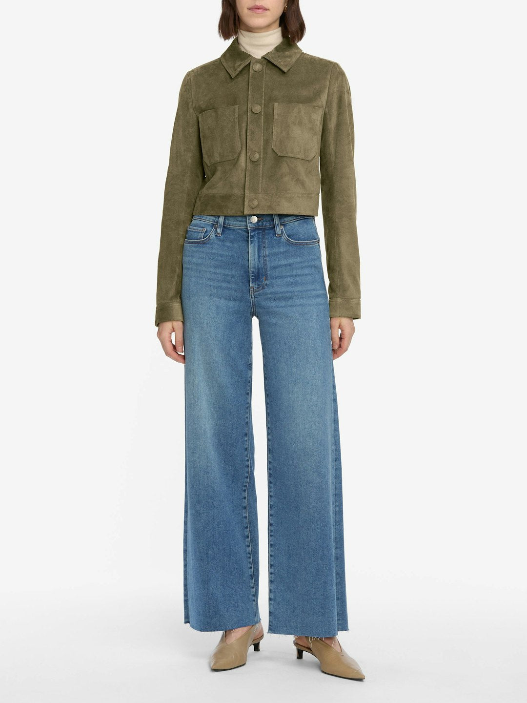 Le Slim Palazzo Flip Raw After