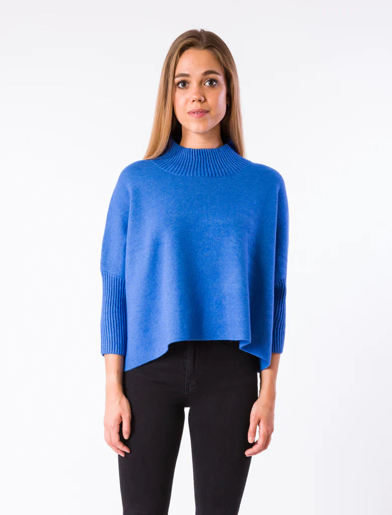 Aja Sweater - Persian Blue O/S