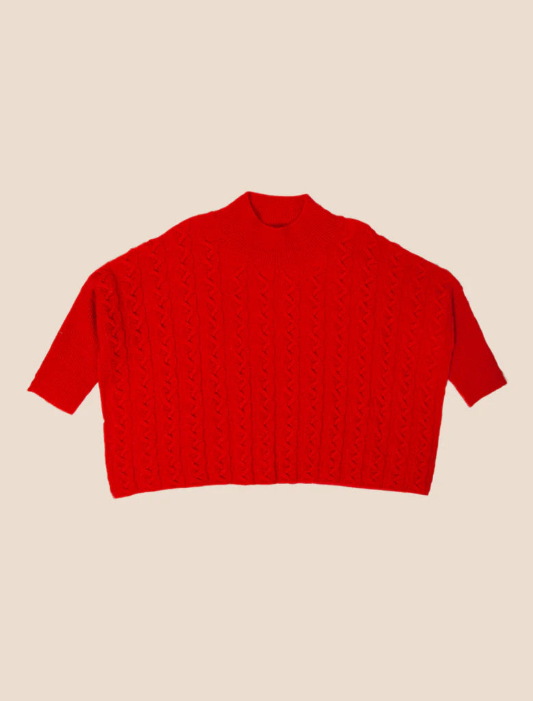 Aja Frenchie Sweater Red Queen