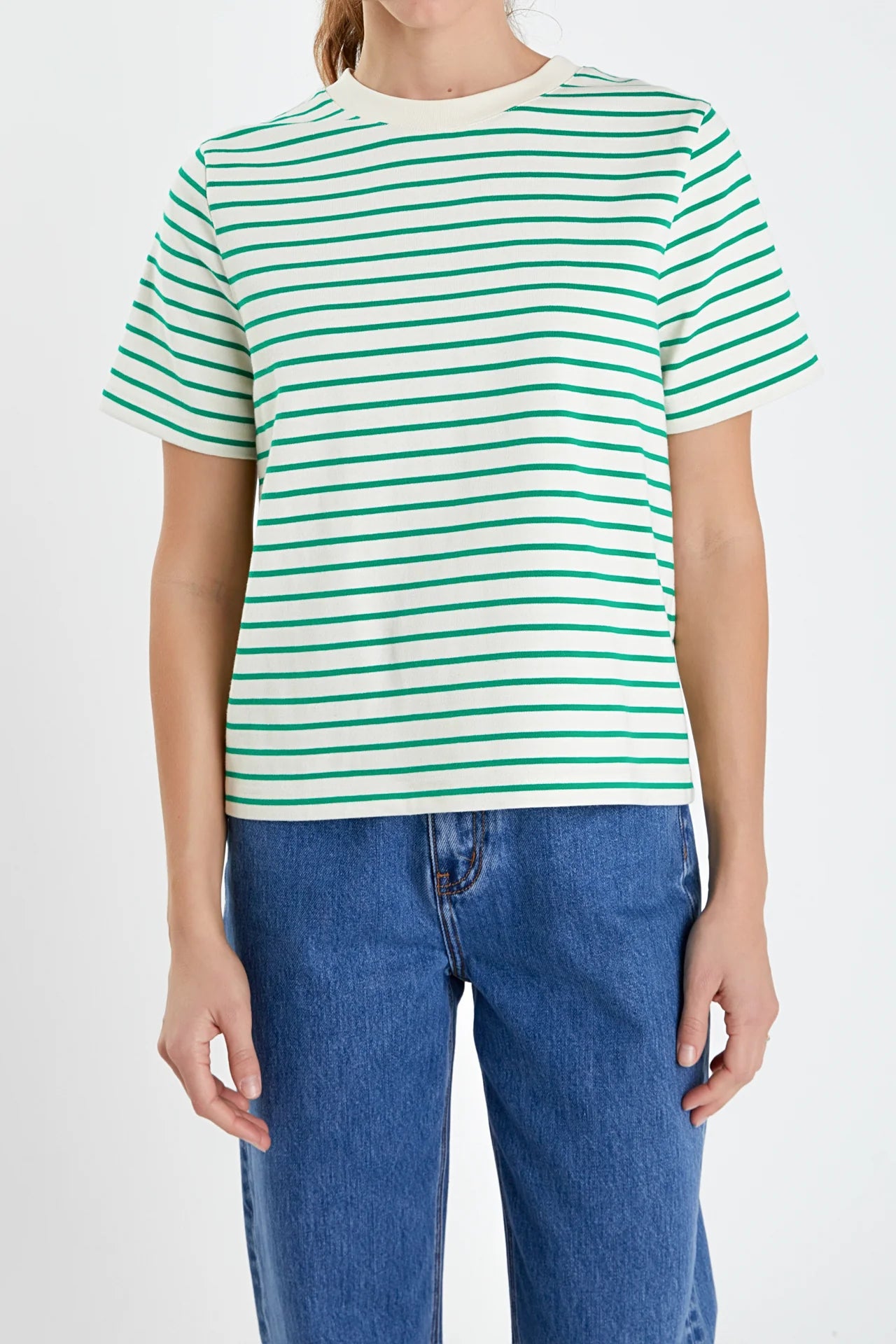Stripe Tee Shirt Green