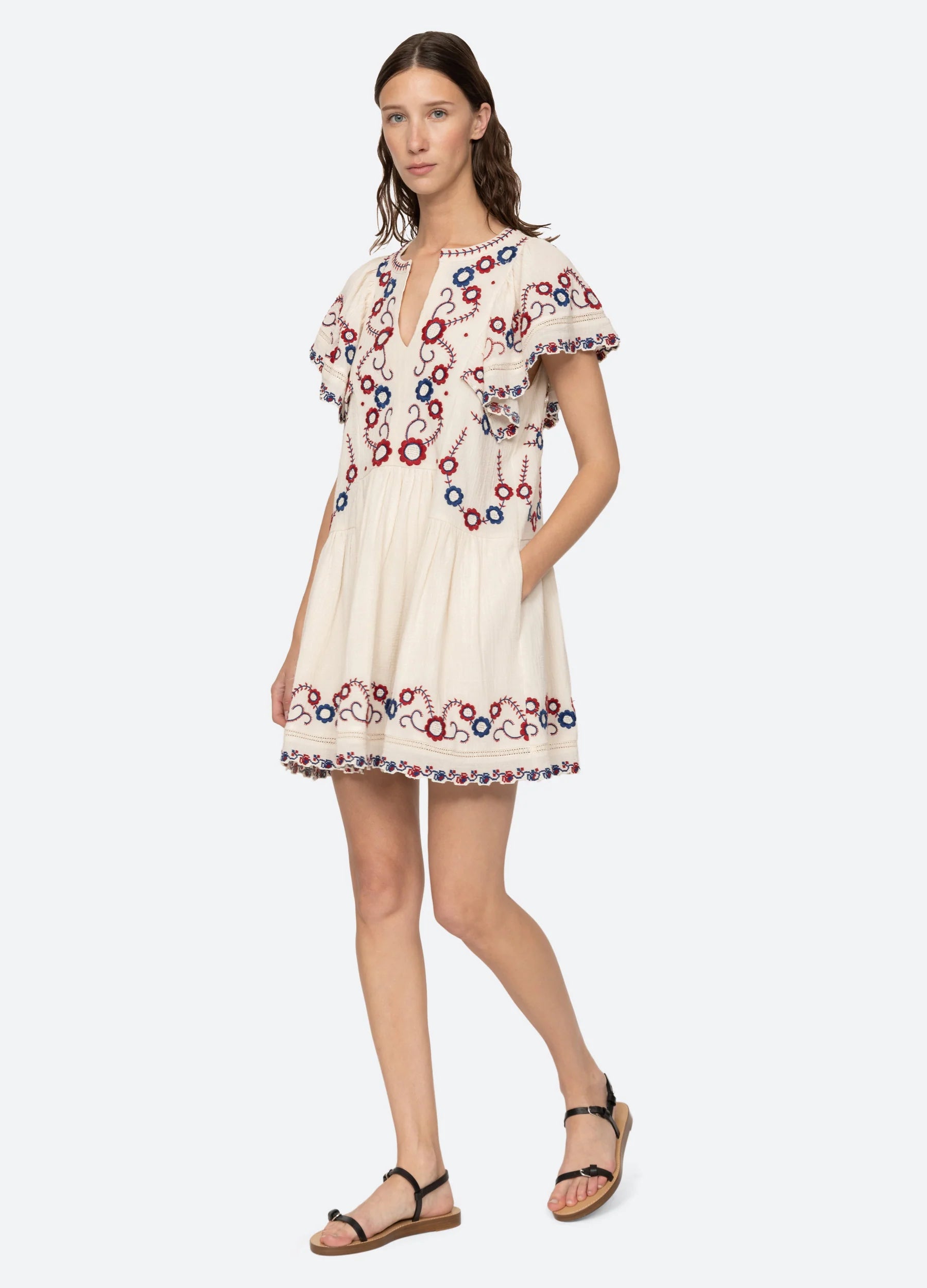 Soren Embroidery Dress Multi