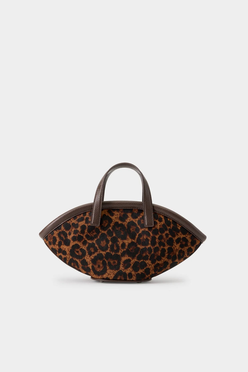 Mini Mercado Tote Choco Brown Leopard
