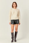 Pom Pom Detail Sweater Ivory