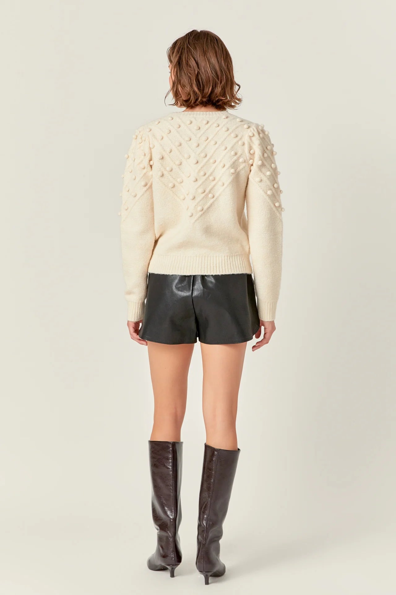 Pom Pom Detail Sweater Ivory