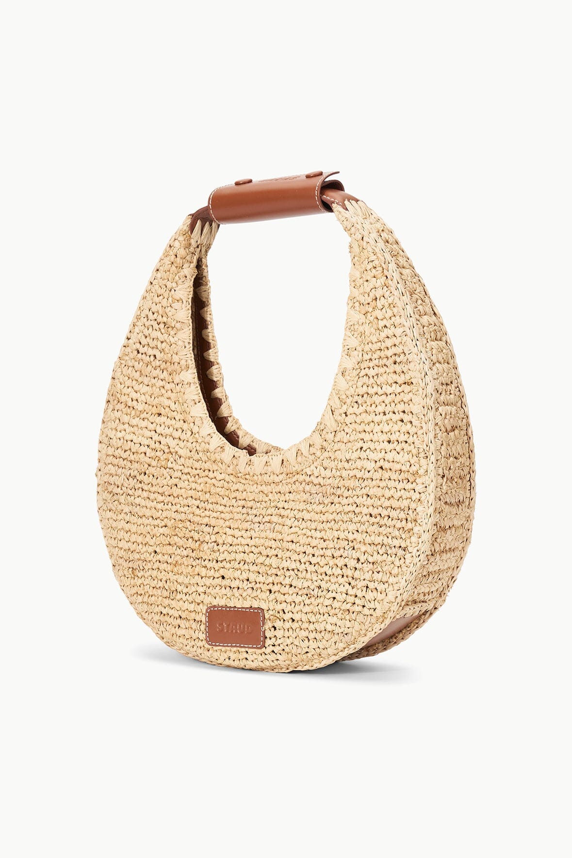 Large Raffia Moon Tote Natural/Tan