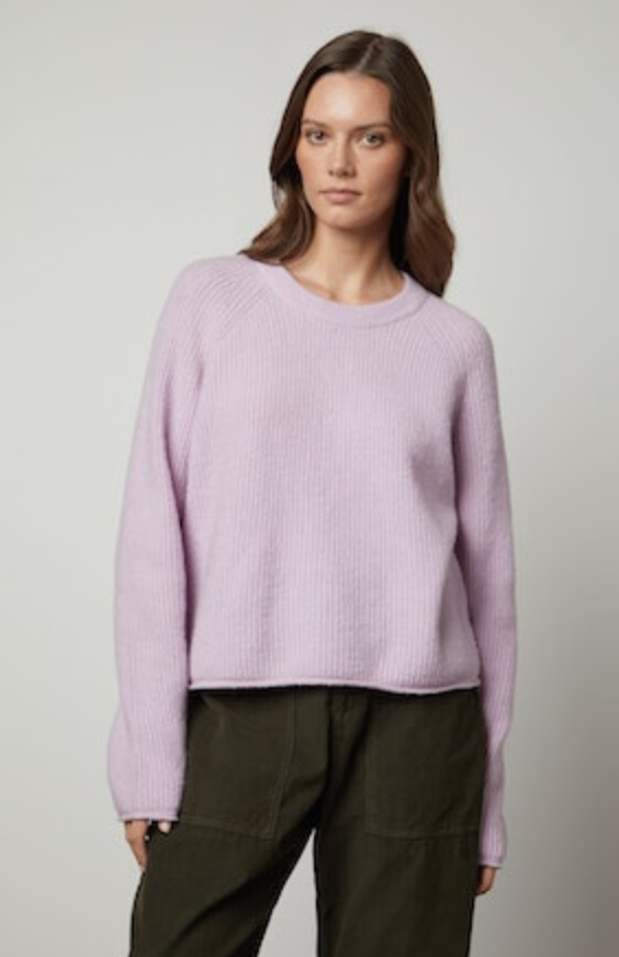 Gigi Crew Sweater Lilac