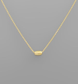 Small Gold Pendant Necklace