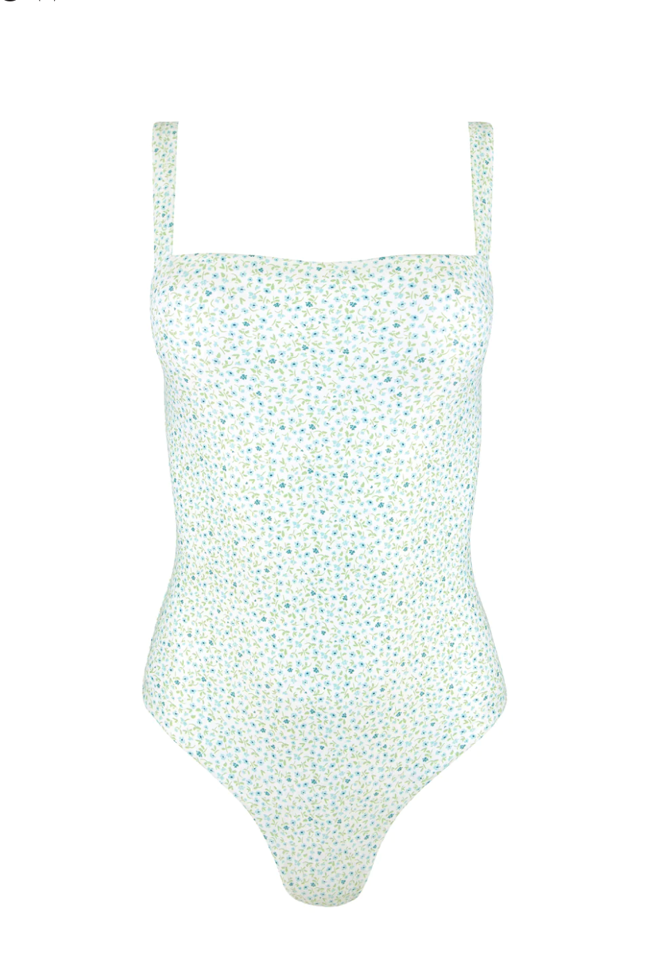 Blue Ditsy Floral One Piece