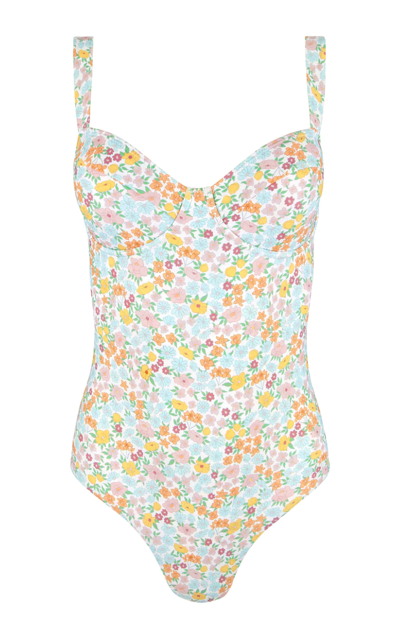 Bright Floral One Piece