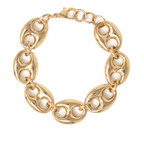 Gold Mariner Knot Link Bracelet