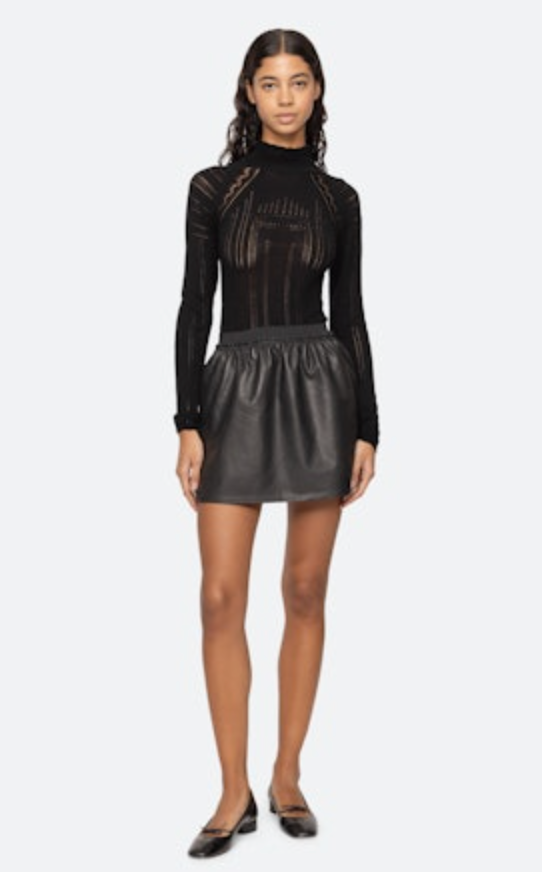 Lucie Leather Mini Skirt