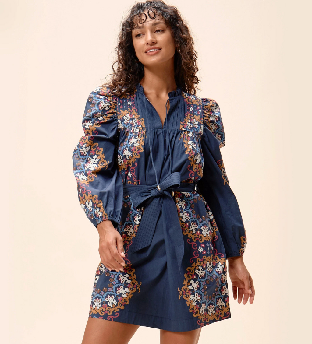 Ivana Mini Dress Venezia Blue