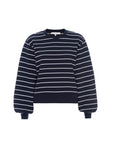 Blouson Sleeve Sweatshirt Navy Multi