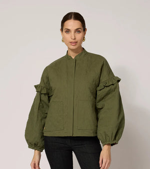 Bobbi Reversible Jacket Army Green