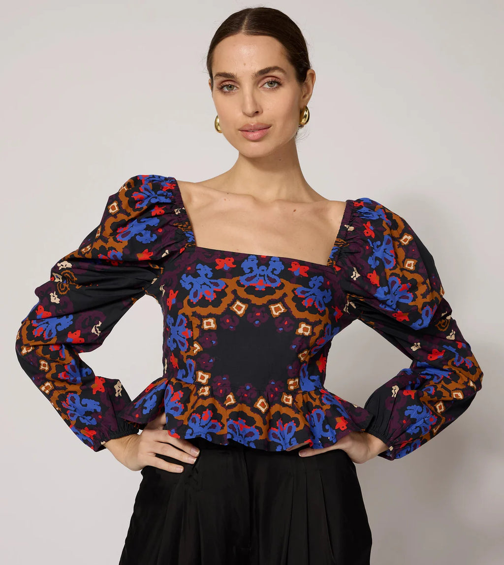 Elizabeth Top Venezia Print