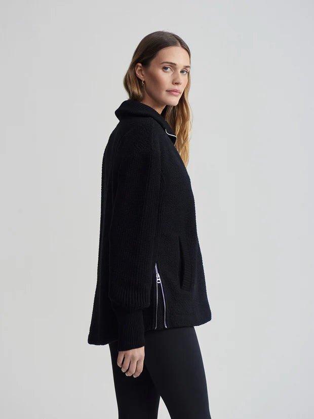 Theresa Half Zip Fleece Black