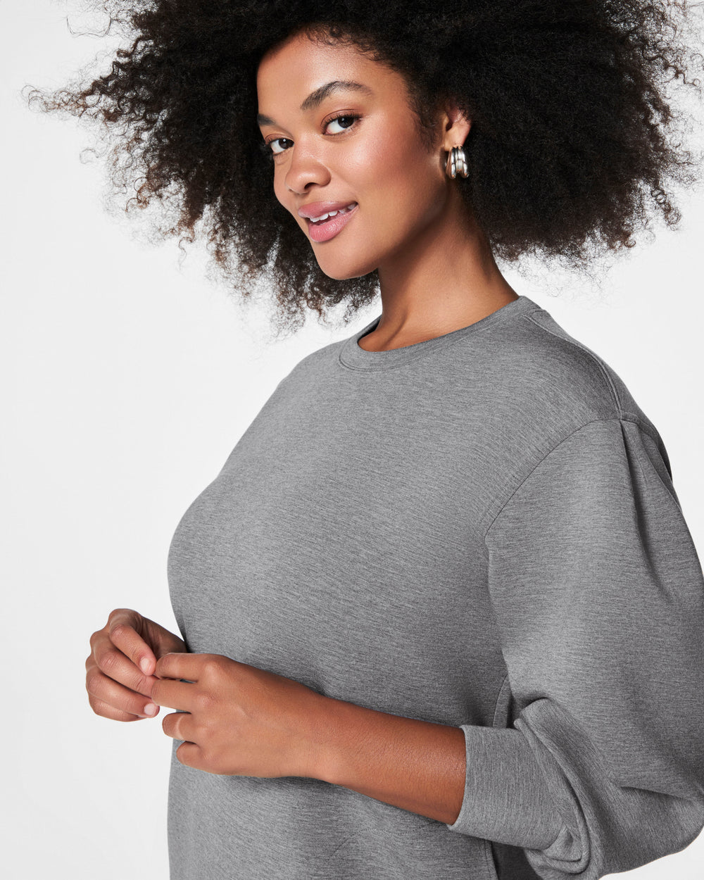 Airessentials Crew Neck Dress Grey Heather