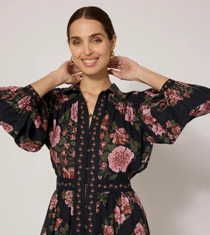 Gillian Midi Dress Juliet Print