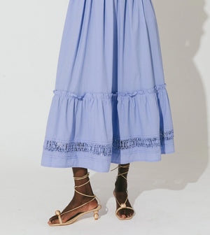 Gladys Ankle Dress Periwinkle