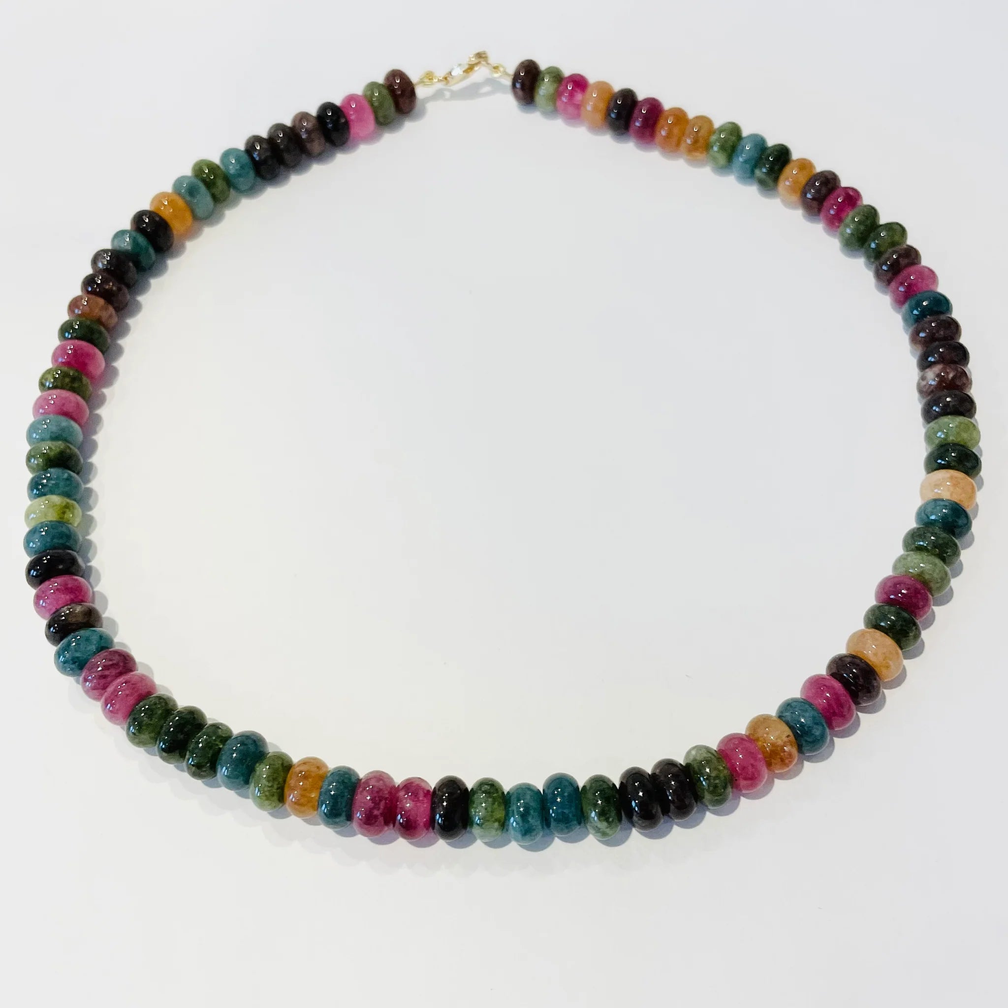 Multi Color Agate Candy Necklace