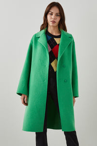 Lore Coat Green Apple 65% WOOL 35% POLYESTER W/BRUSHED HAIR