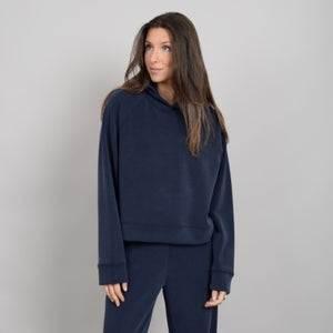 Pristine Modal Hoodie Navy