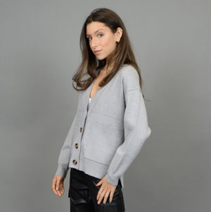 Patsy Vneck Cardigan Grey