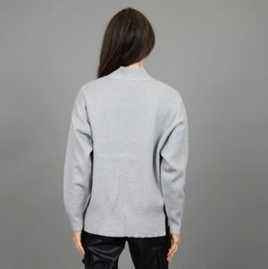 Patsy Vneck Cardigan Grey